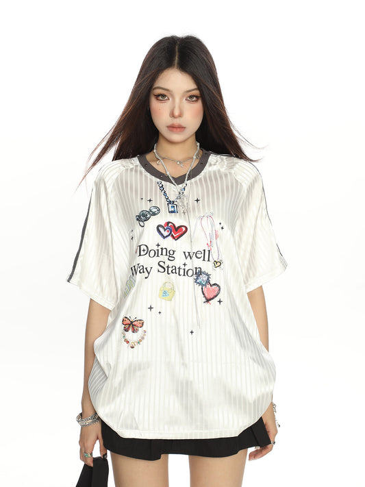 Doing Well Jersey Tee — Short Sleeve V-Neck