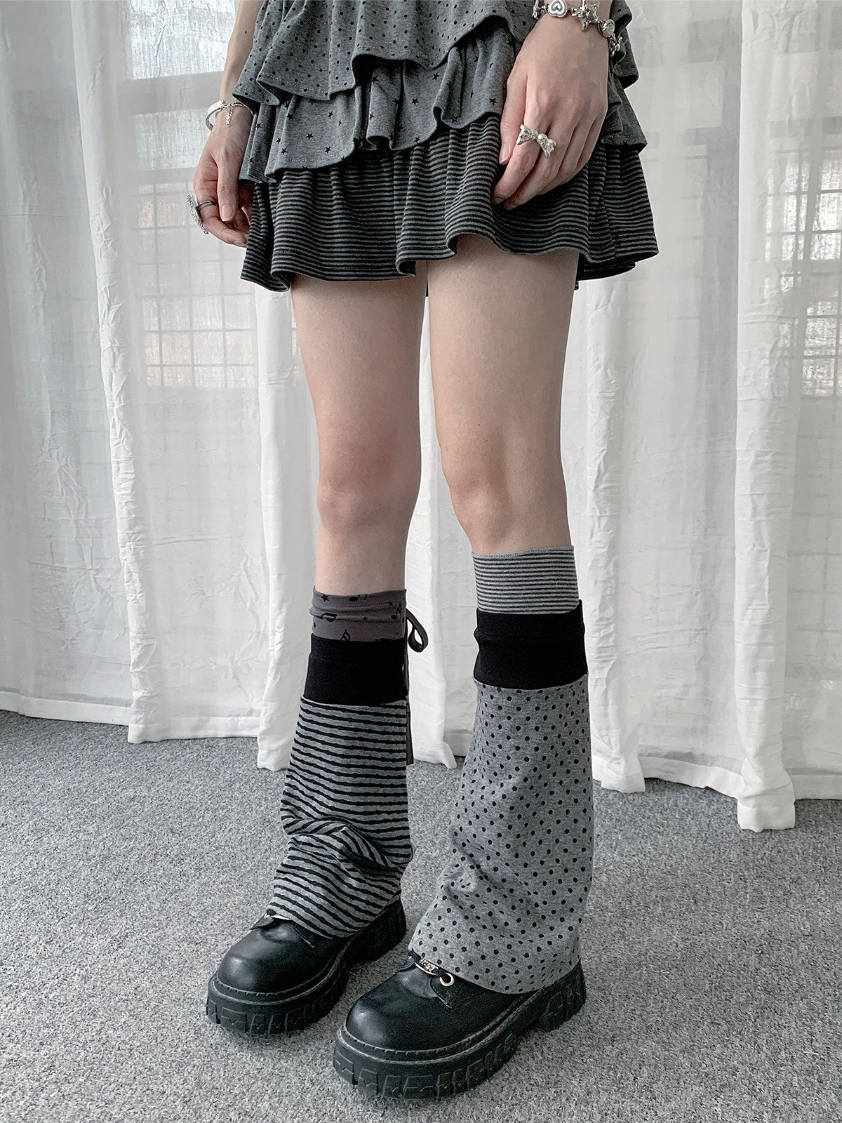 Mix & Match Patterned Slouch Leg Warmers