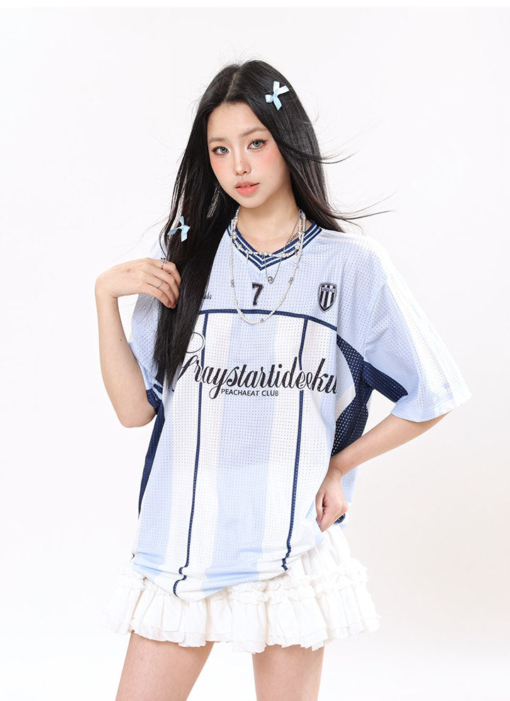 7 Mesh Jersey — Ballet Core V-Neck