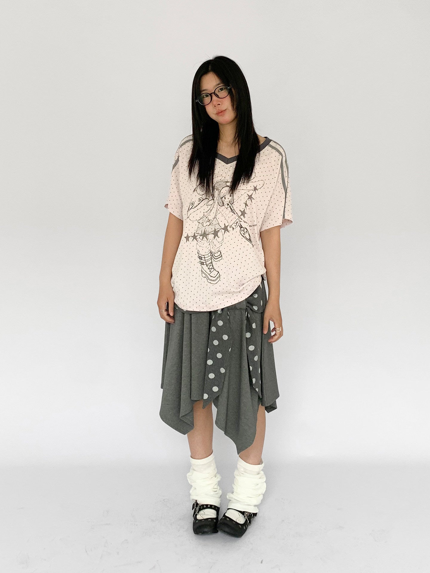 Dreaming Star Girl Oversized Jersey Tee