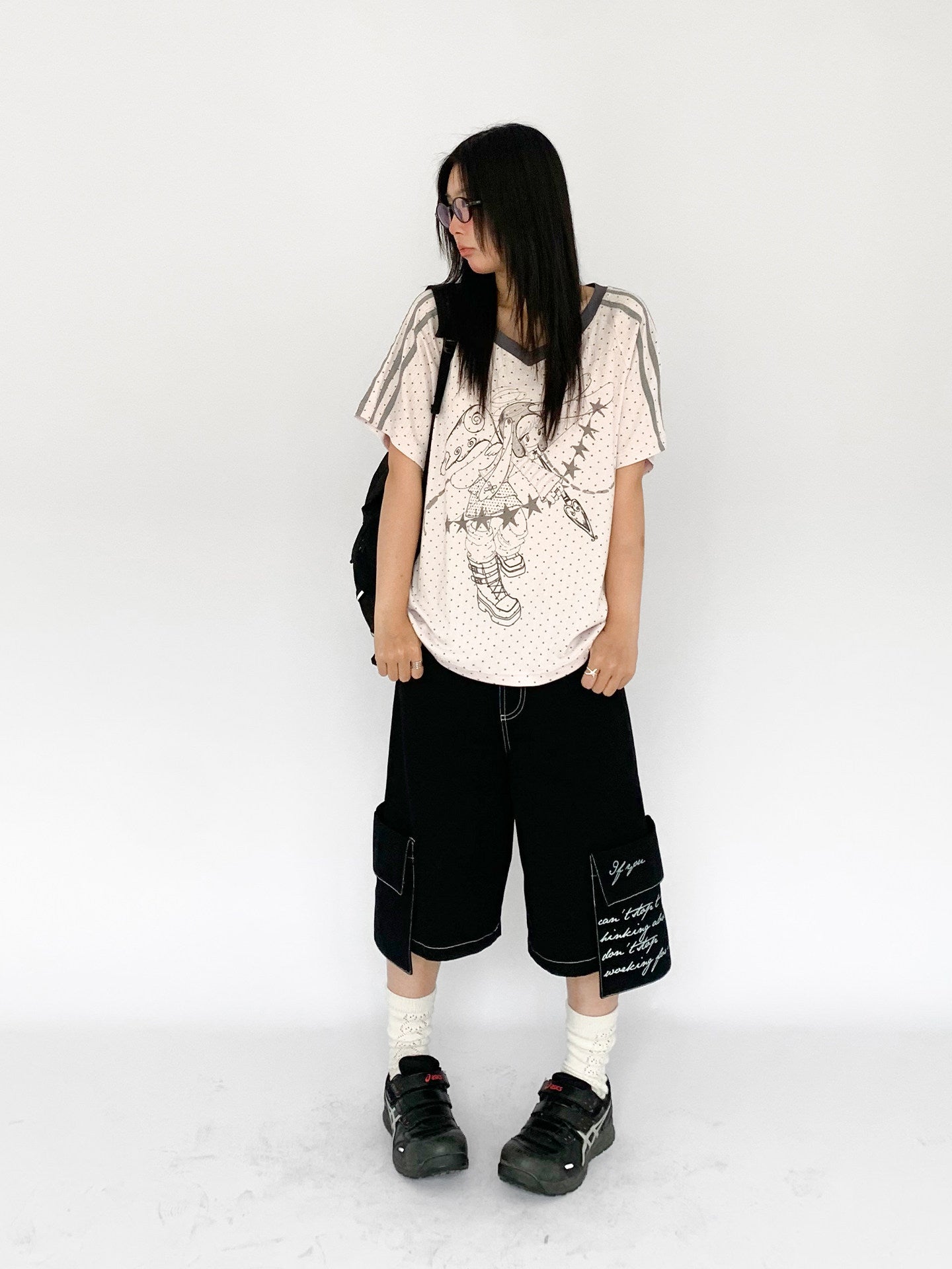 Dreaming Star Girl Oversized Jersey Tee