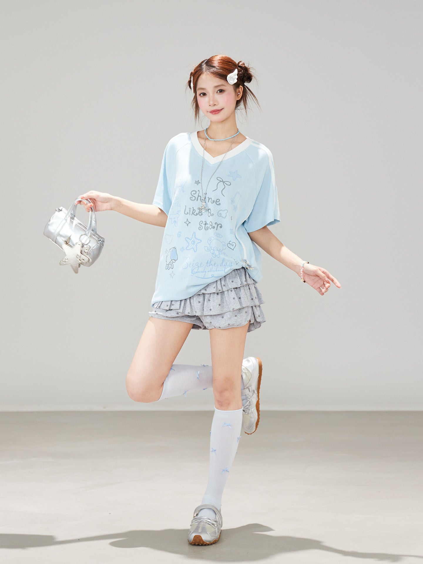 Shine Like a Star Oversized Graphic Tee