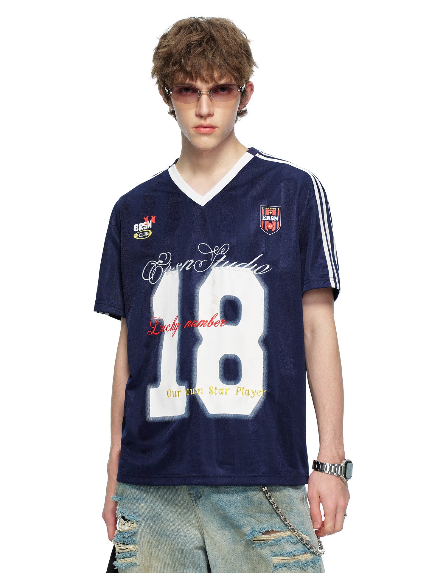 Lucky 18 Oversized Football Jersey