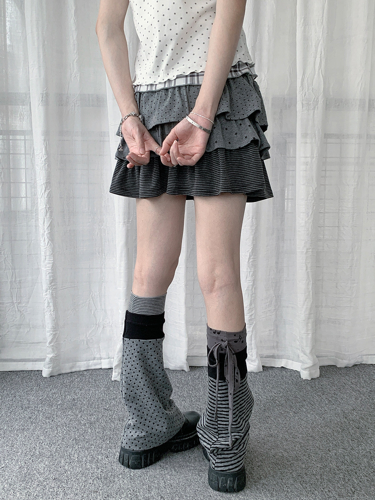 Mix & Match Patterned Slouch Leg Warmers