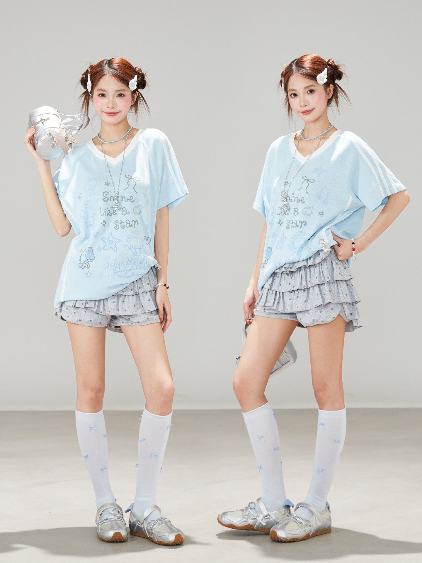 Shine Like a Star Oversized Graphic Tee