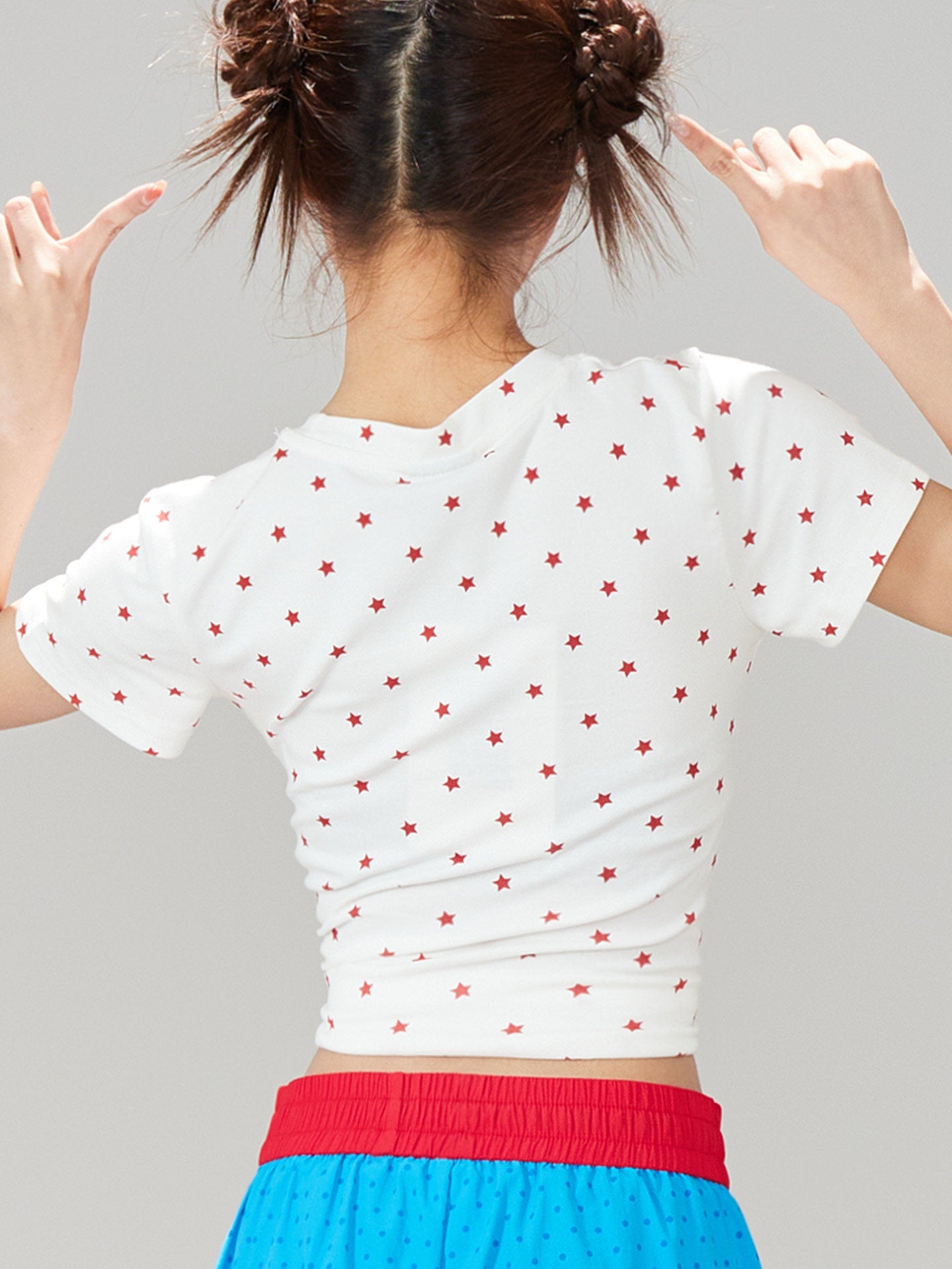 Apple Star Graphic Baby Tee