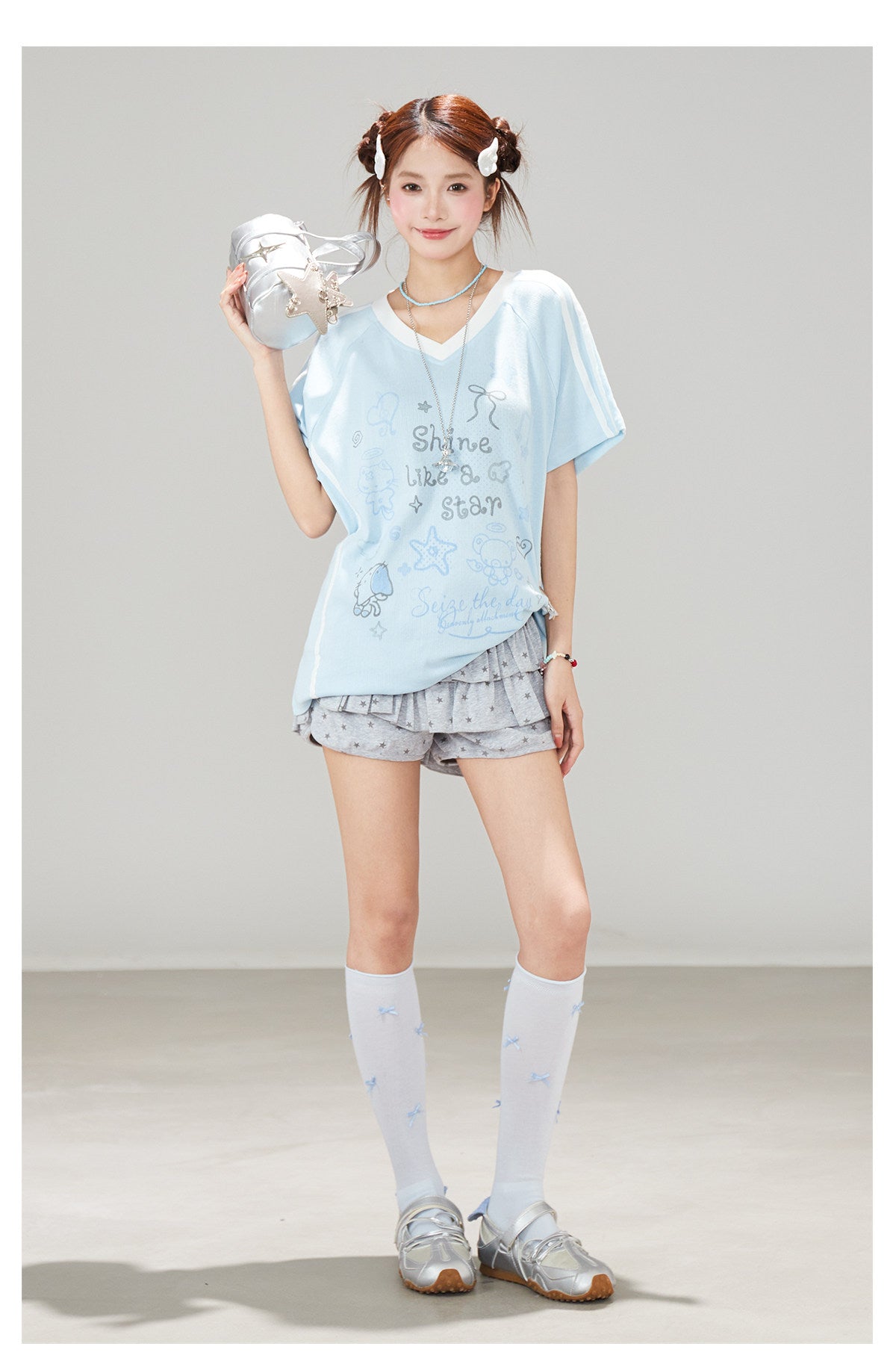 Shine Like a Star Oversized Graphic Tee
