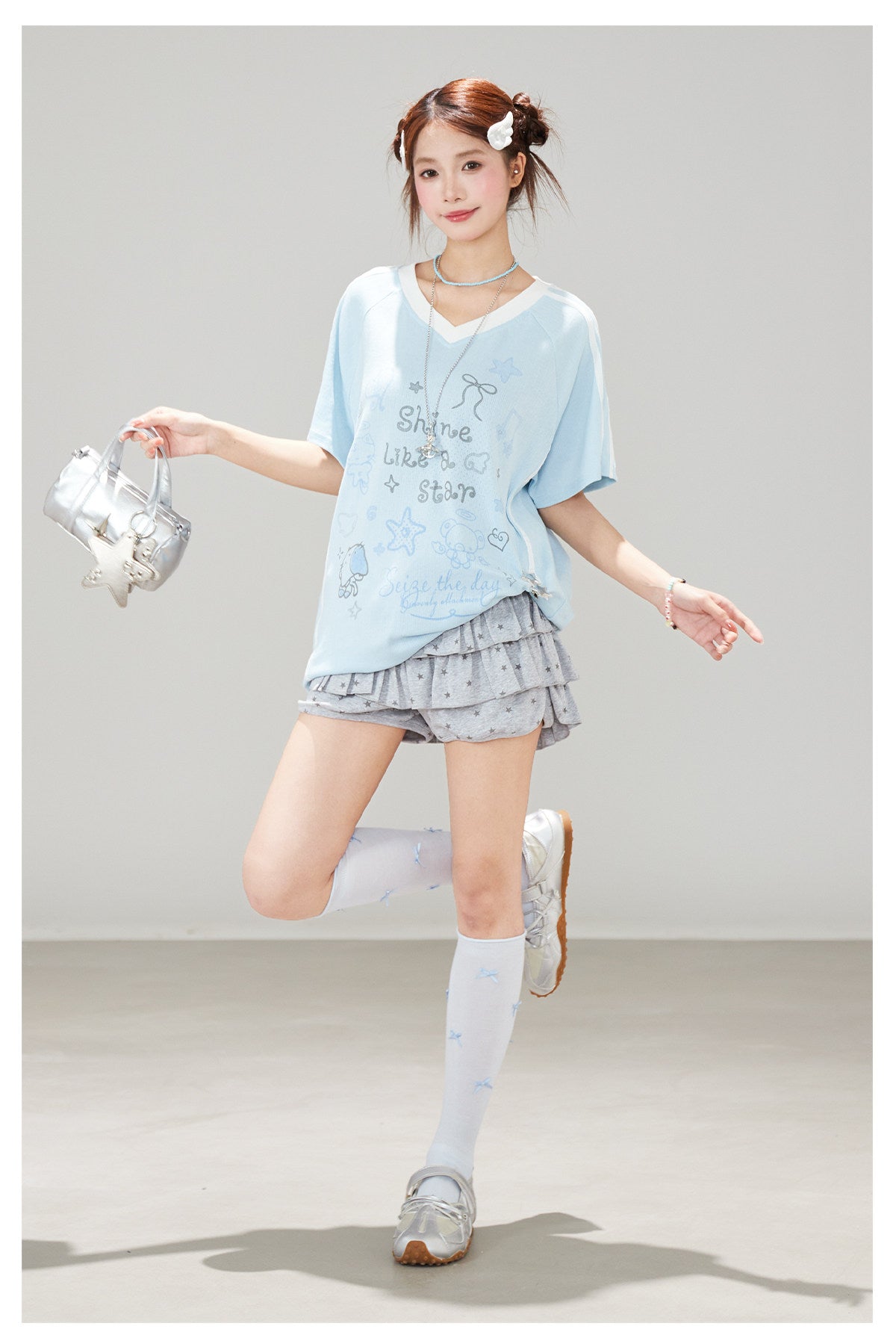 Shine Like a Star Oversized Graphic Tee