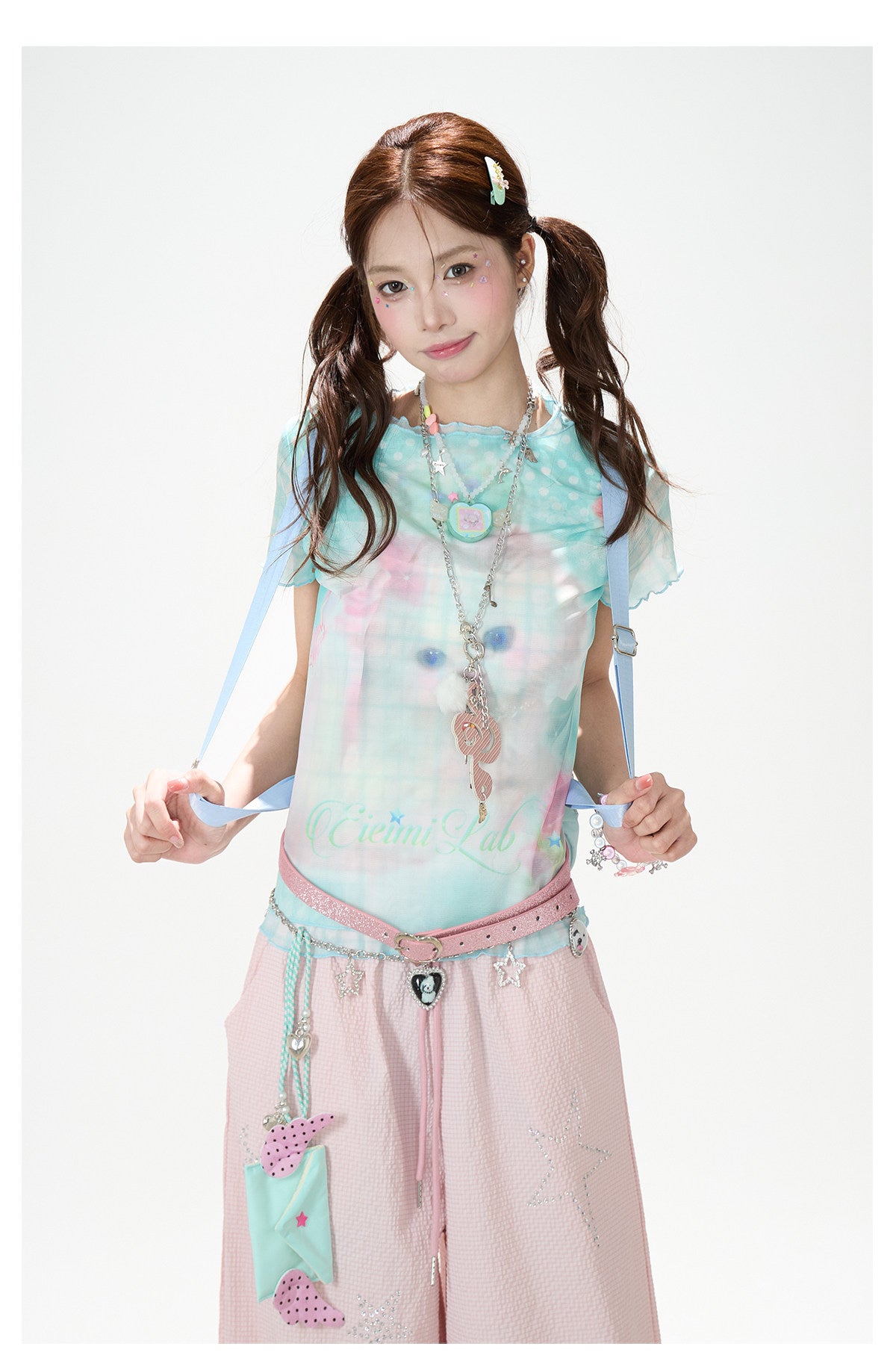 Glitter Skinny Buckle Belt