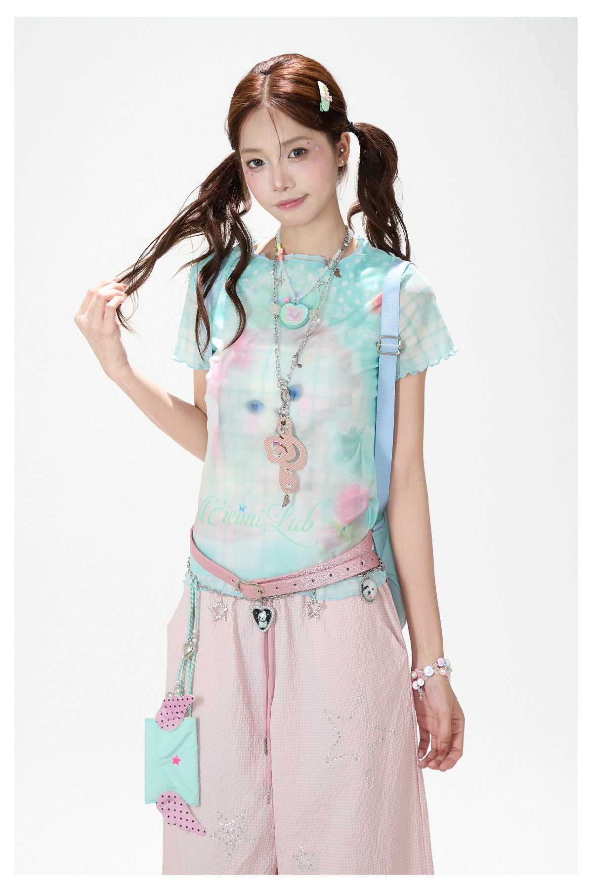 Glitter Skinny Buckle Belt