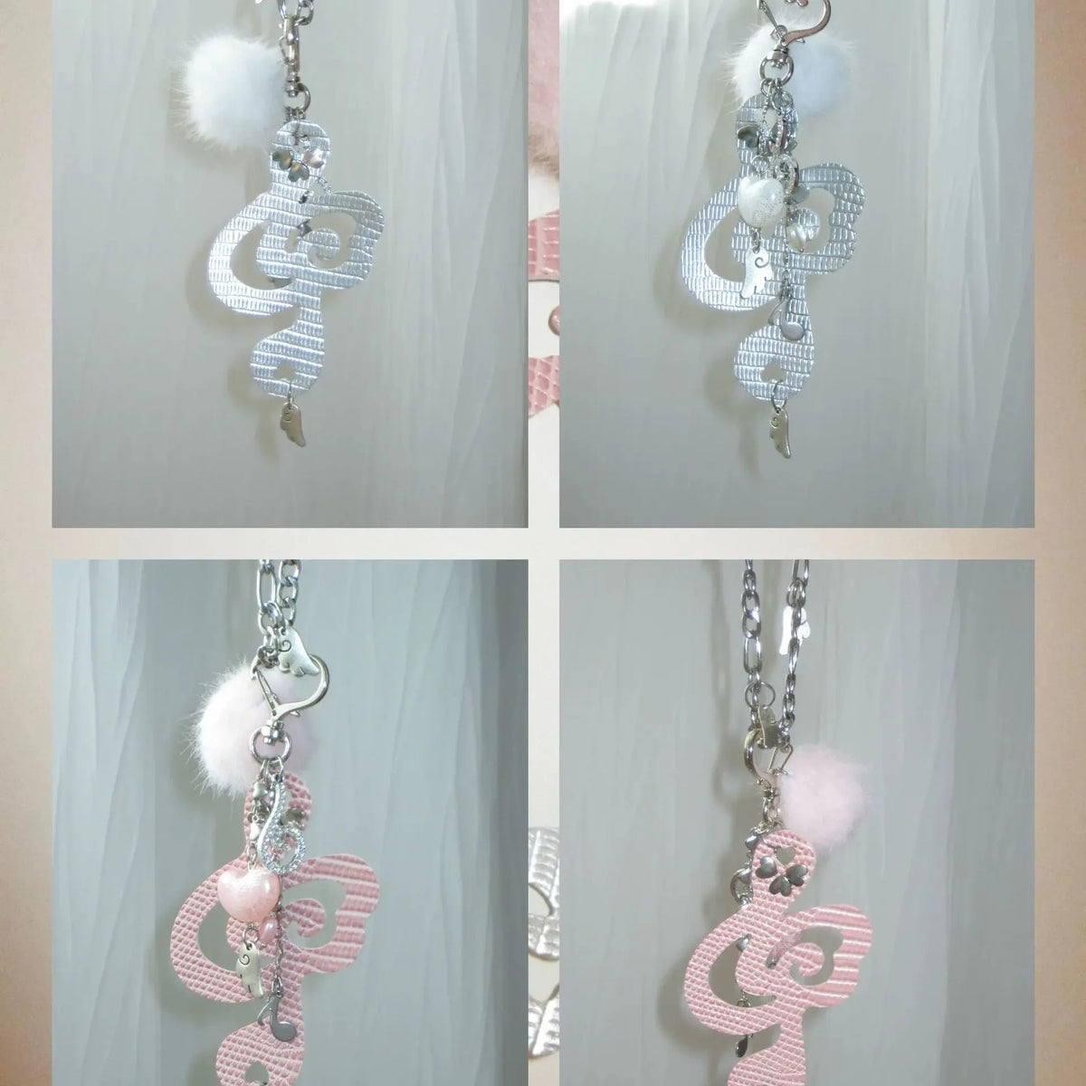 Angel Melody Wing Note Necklace & Hair Clip
