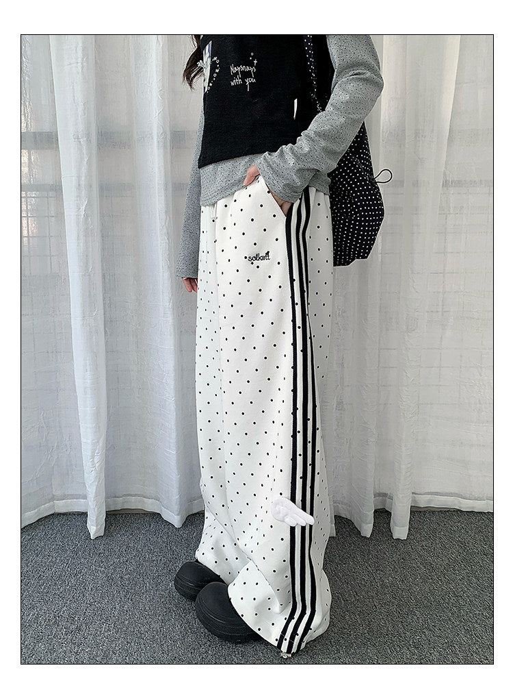 【rejio】3D Wing Dot Trainingshose (Weiß)