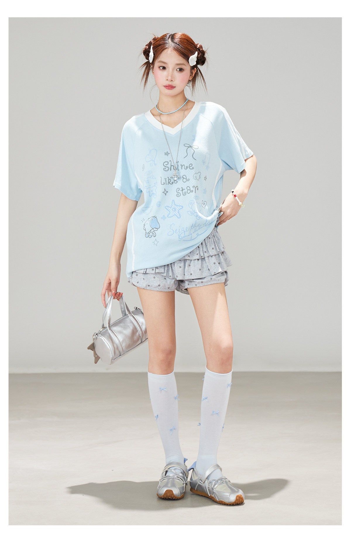 Shine Like a Star Oversized Graphic Tee