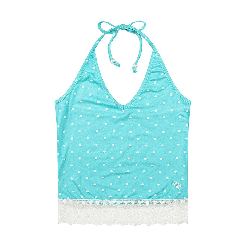 Sheer Cat Doodle Long Sleeve Top, Polka-Dot Cami & Washed Wide-Leg Jeans
