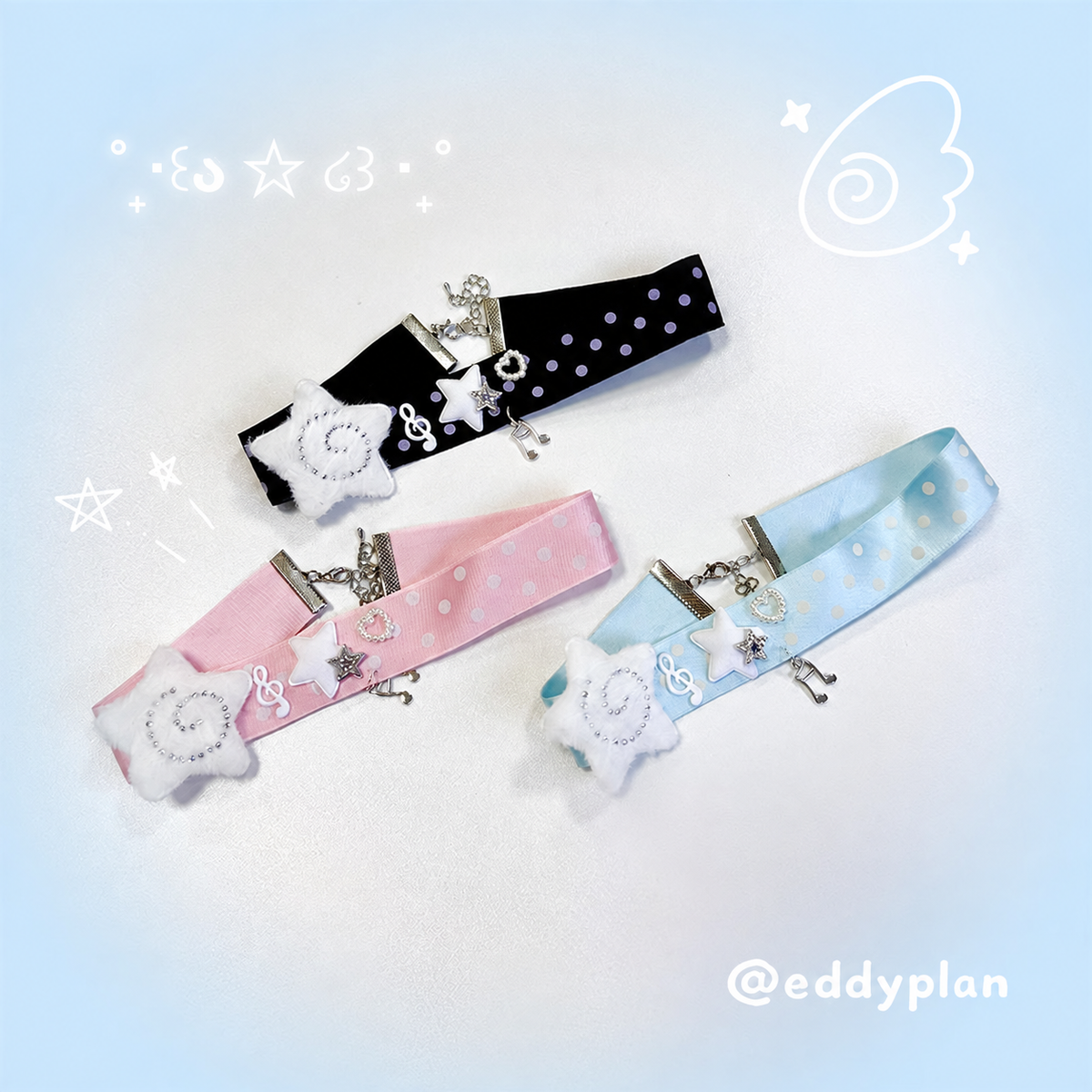 Star Polka Dot Choker
