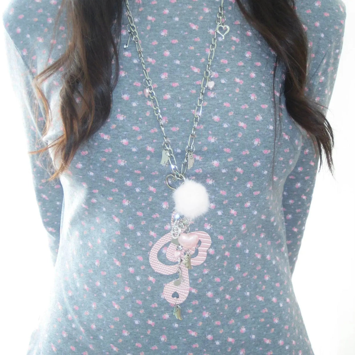 Angel Melody Wing Note Necklace & Hair Clip
