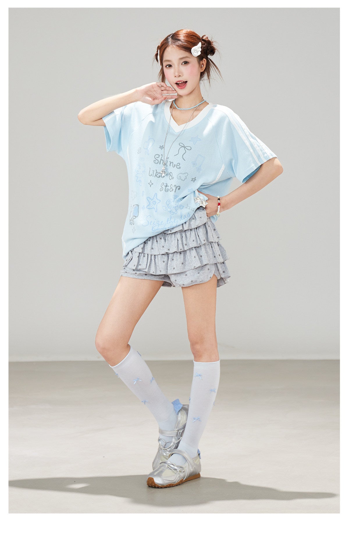 Shine Like a Star Oversized Graphic Tee