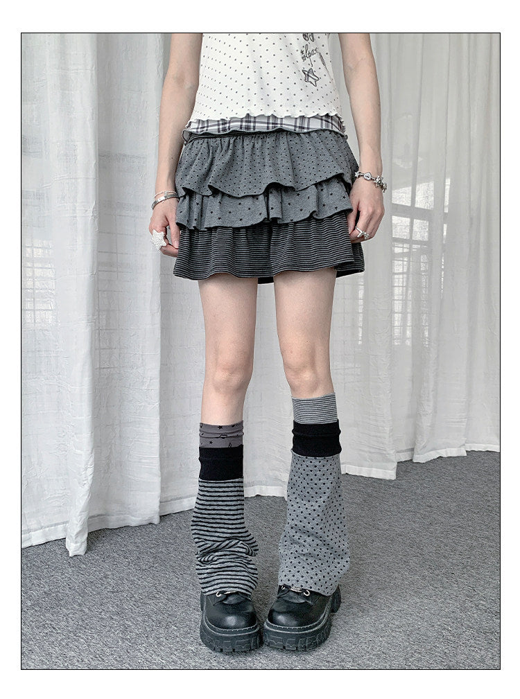 Mix & Match Patterned Slouch Leg Warmers