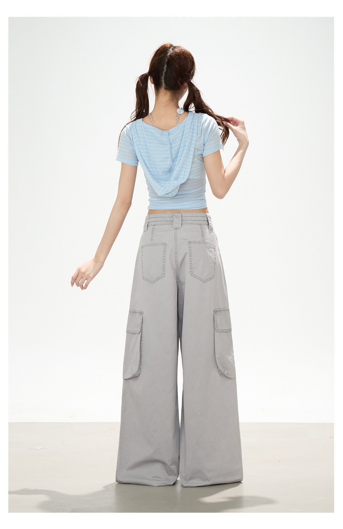 Gray Star Deconstructed Wide-Leg Cargo Pants