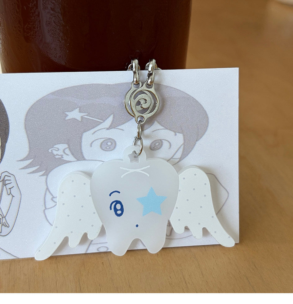 Please Take Care Angel Tooth Necklace