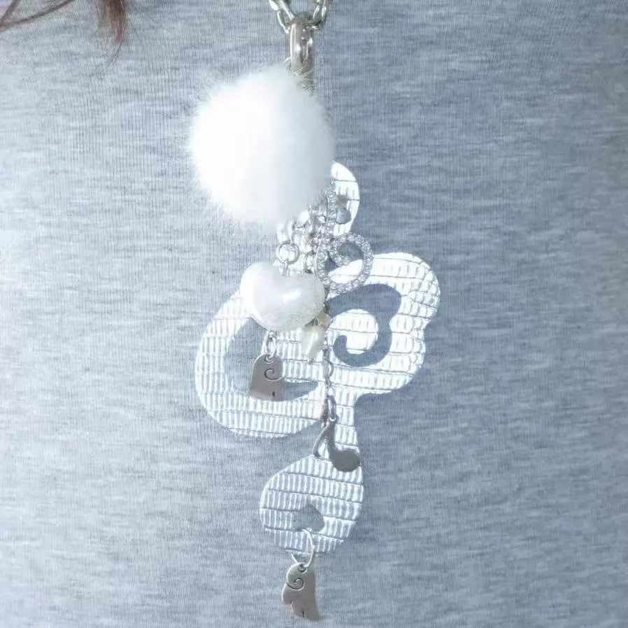 Angel Melody Wing Note Necklace & Hair Clip