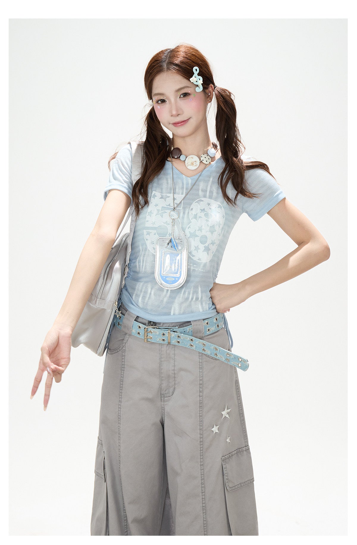 Gray Star Deconstructed Wide-Leg Cargo Pants