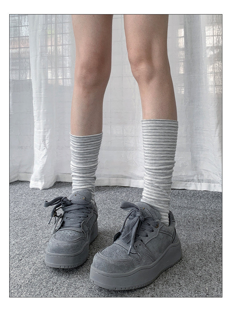 Star Stripe Patchwork Leg Warmers