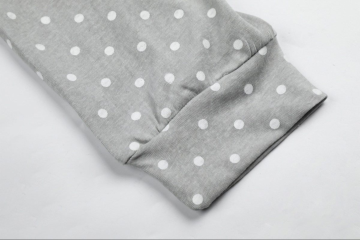 Polka Dot Star Zip-Up Hoodie