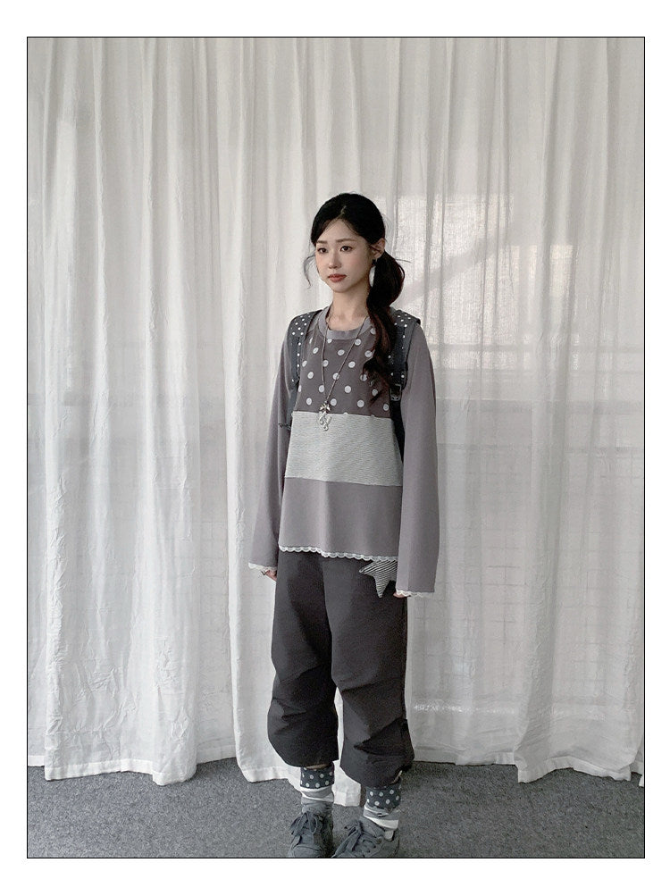 Cuffed Cropped Wide-Leg Pants