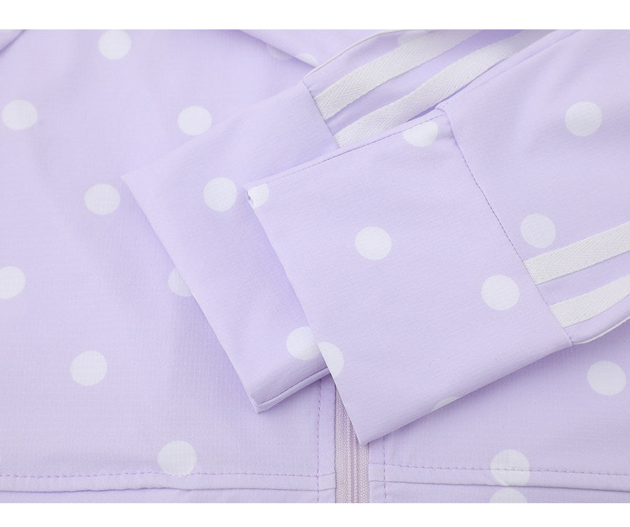 UPF50 Sun Protection Jacket — Polka Dot 3-Stripe