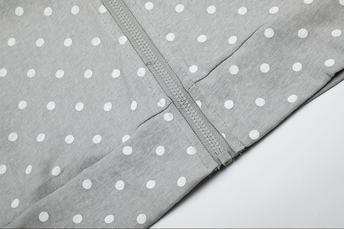 Polka Dot Star Zip-Up Hoodie