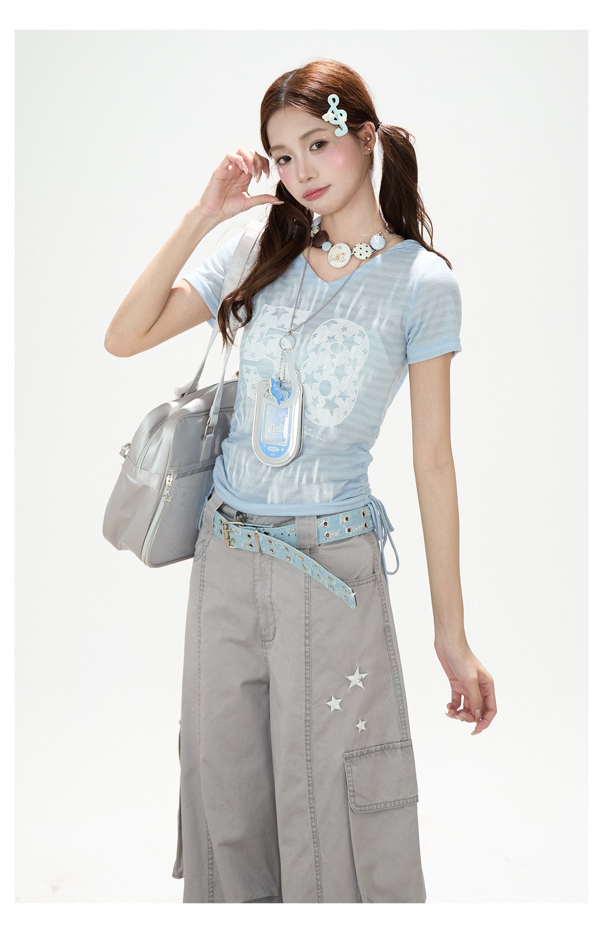 Gray Star Deconstructed Wide-Leg Cargo Pants