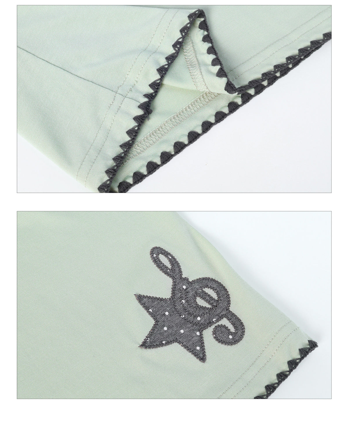 Music Star Back-Tie 3/4 Sleeve Top