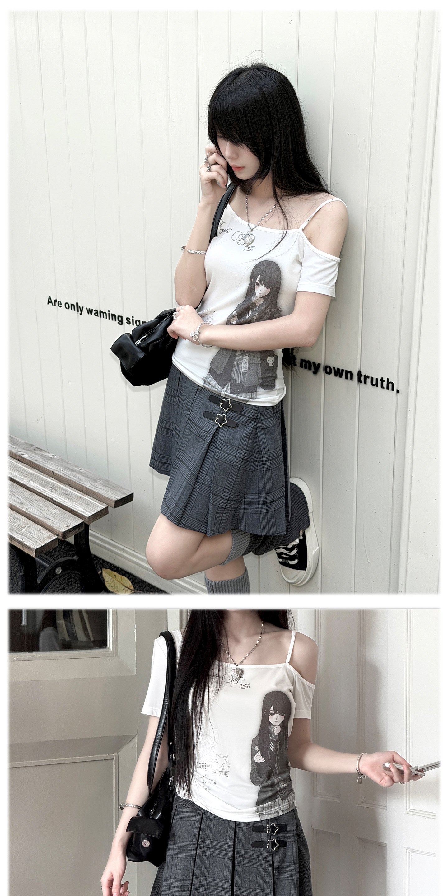 Room Doll Asymmetric Tee & Bottoms