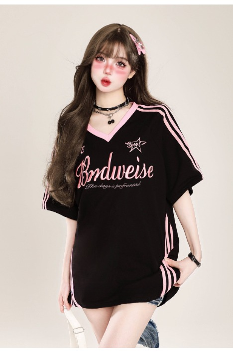 Bndweise Sports Jersey — Vintage V-Neck Oversized
