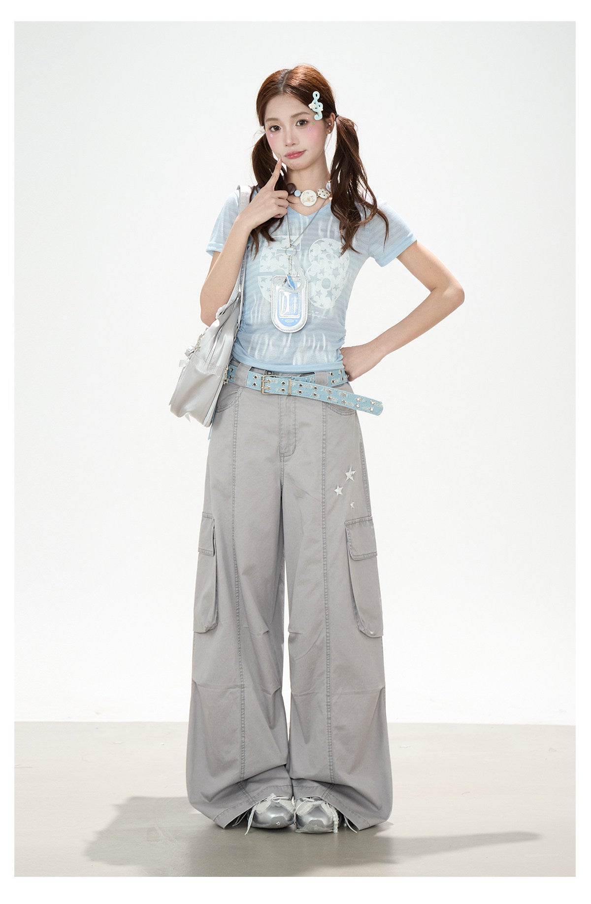 Gray Star Deconstructed Wide-Leg Cargo Pants