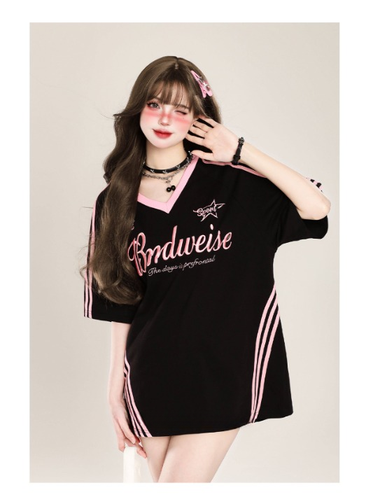 Bndweise Sports Jersey — Vintage V-Neck Oversized