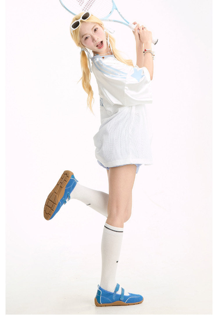 Stadium 90 Mesh Jersey — star mesh, oversized stadium mood