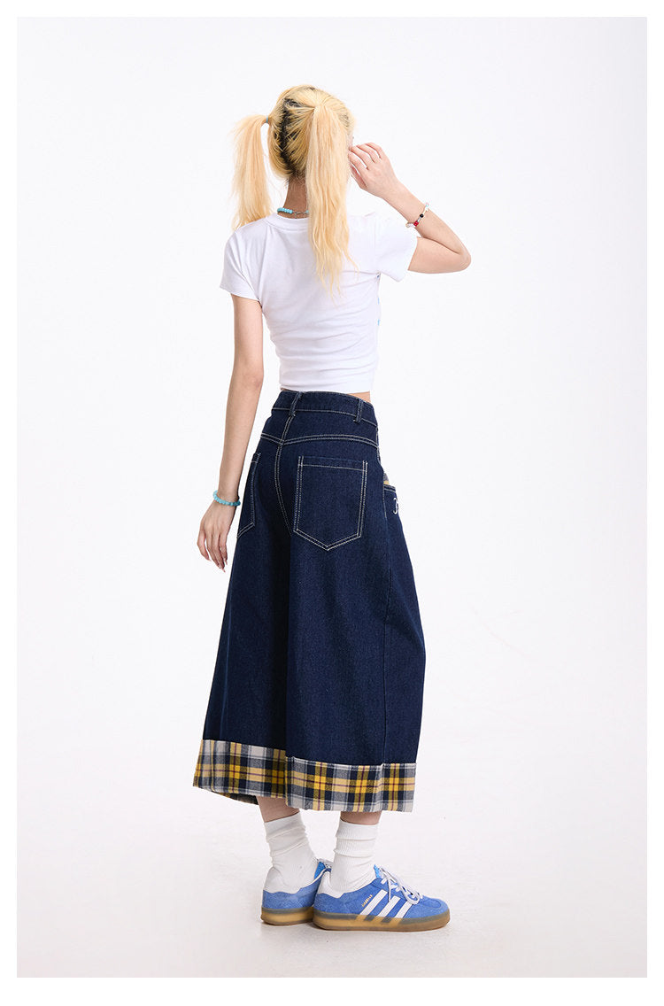 Dreams Star Baby Tee & Light Blue Wide-Leg Pants