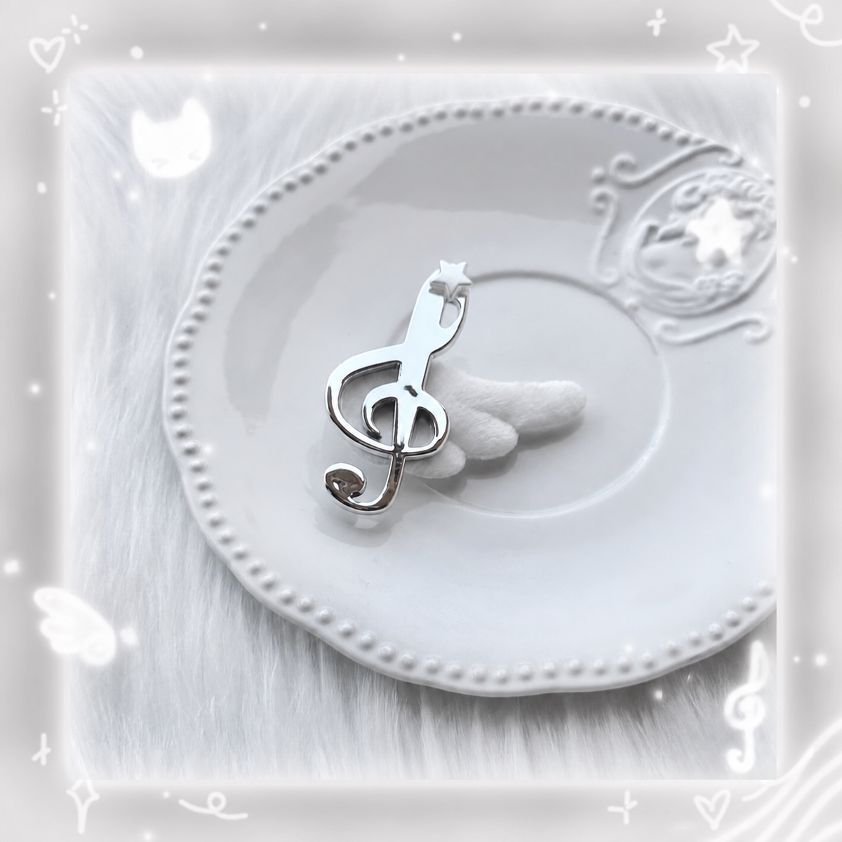 Angel Music Note Wing Charm Accessories