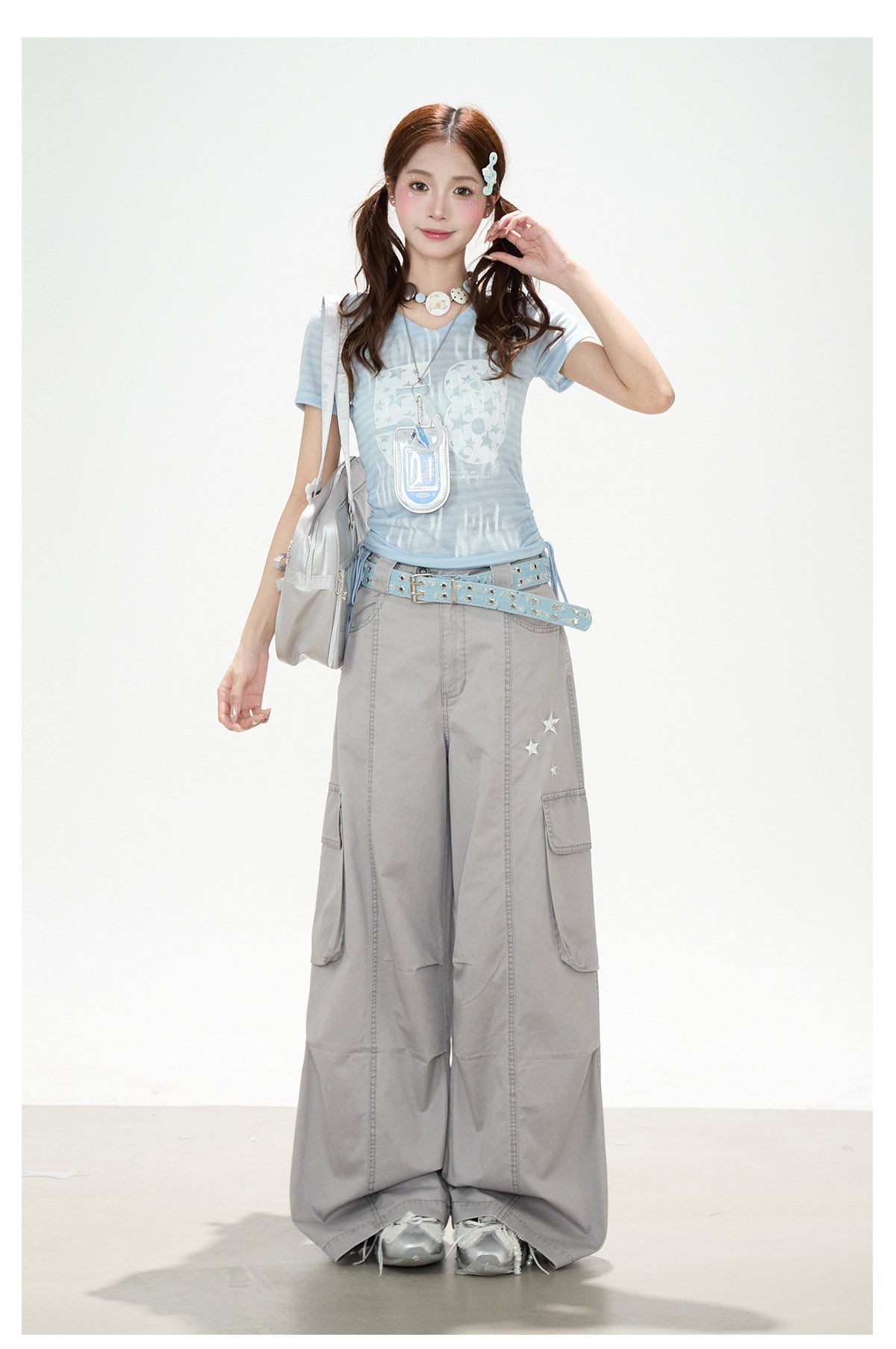 Gray Star Deconstructed Wide-Leg Cargo Pants