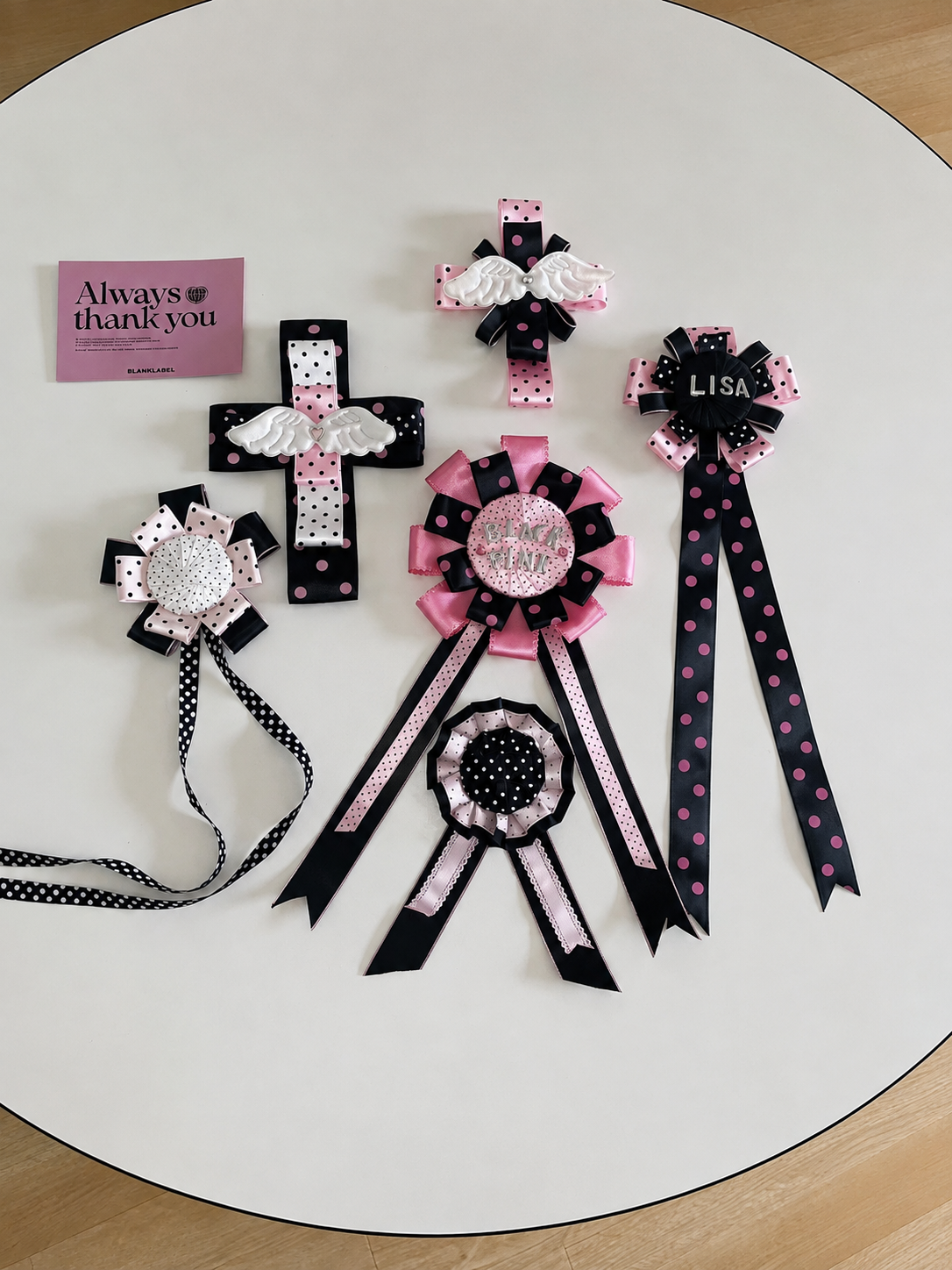 Handmade Polka Dot Ribbon Brooch Pin (Preorder)