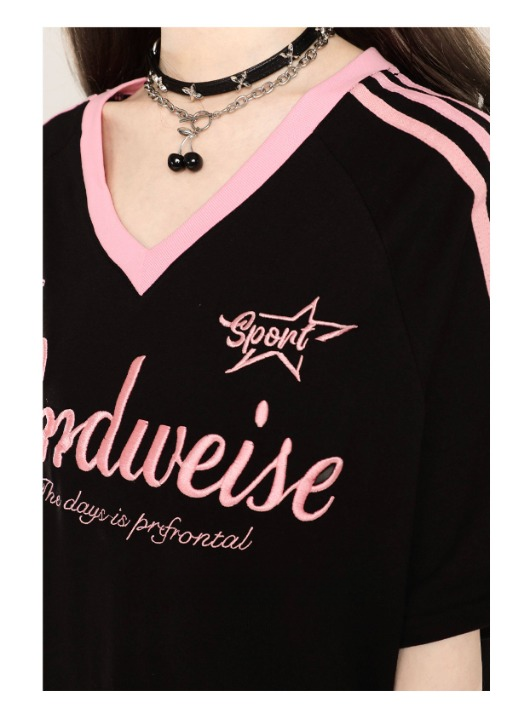 Bndweise Sports Jersey — Vintage V-Neck Oversized