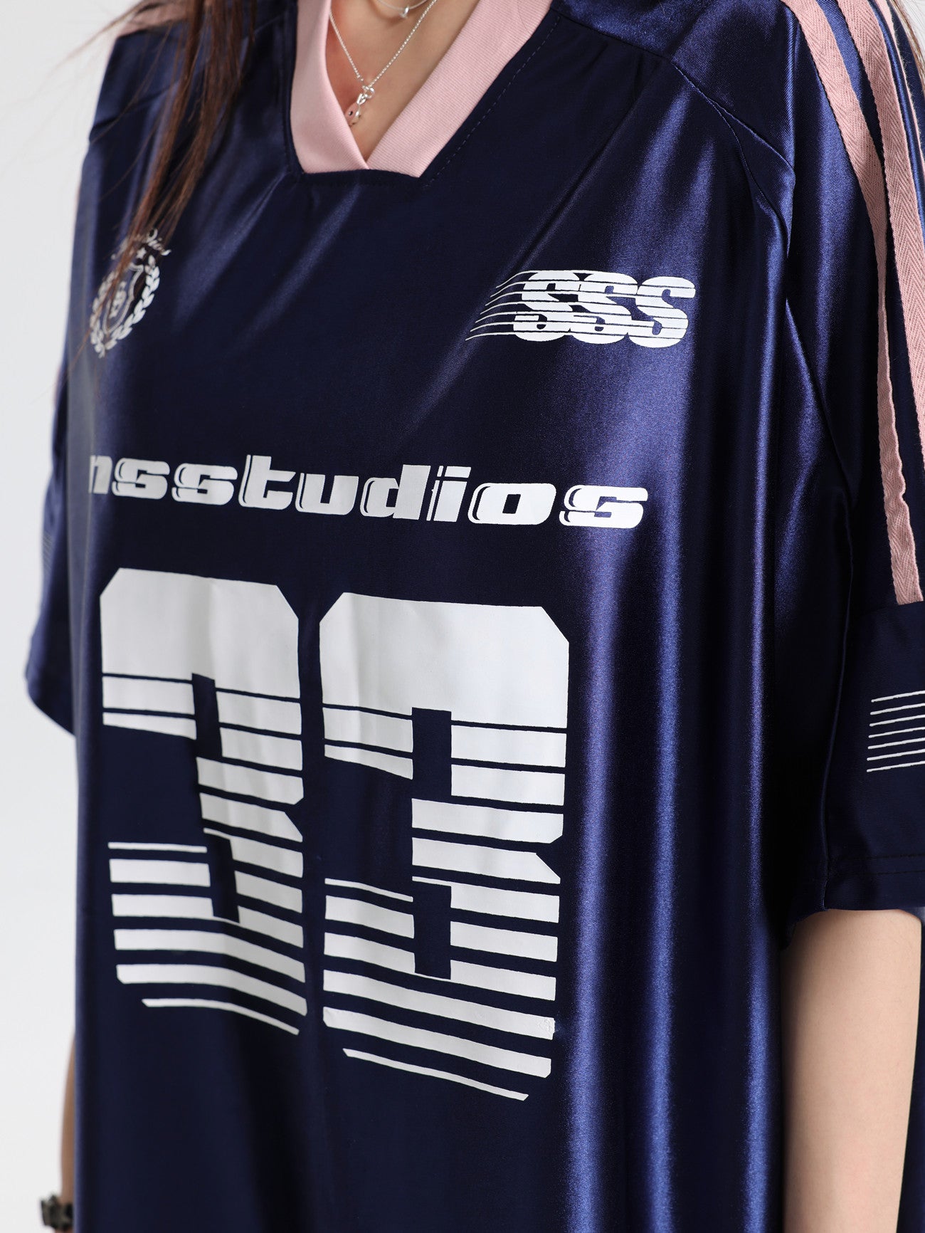 33 Ice Hockey Jersey — Glossy Finish V-Neck
