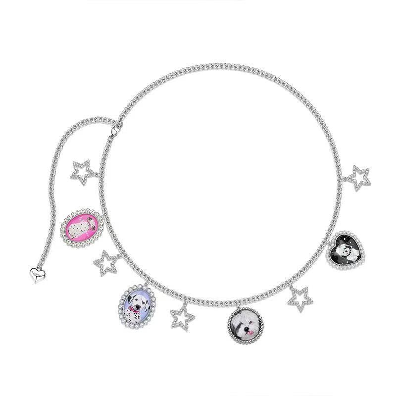 Cat & Dog Star Charm Waist Chain