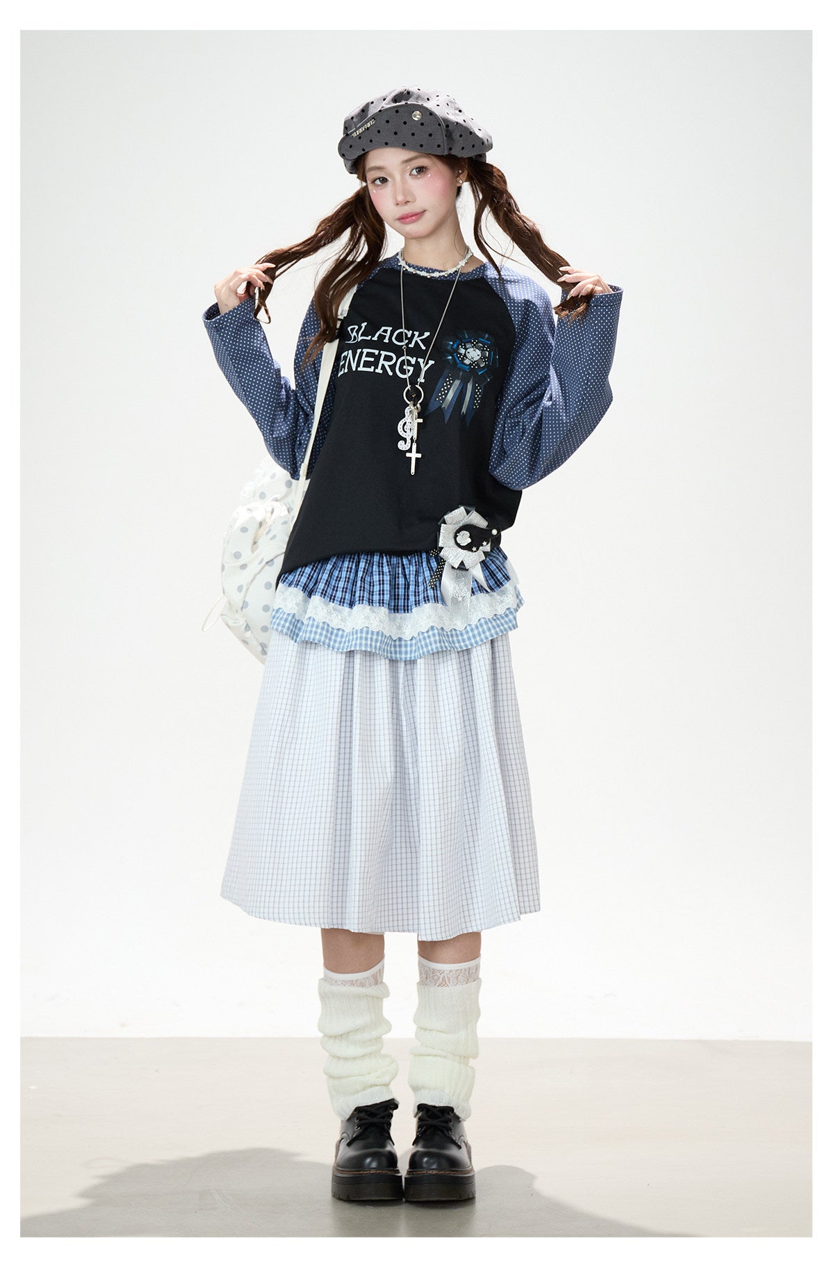 Badge Graphic Raglan Long Sleeve Top