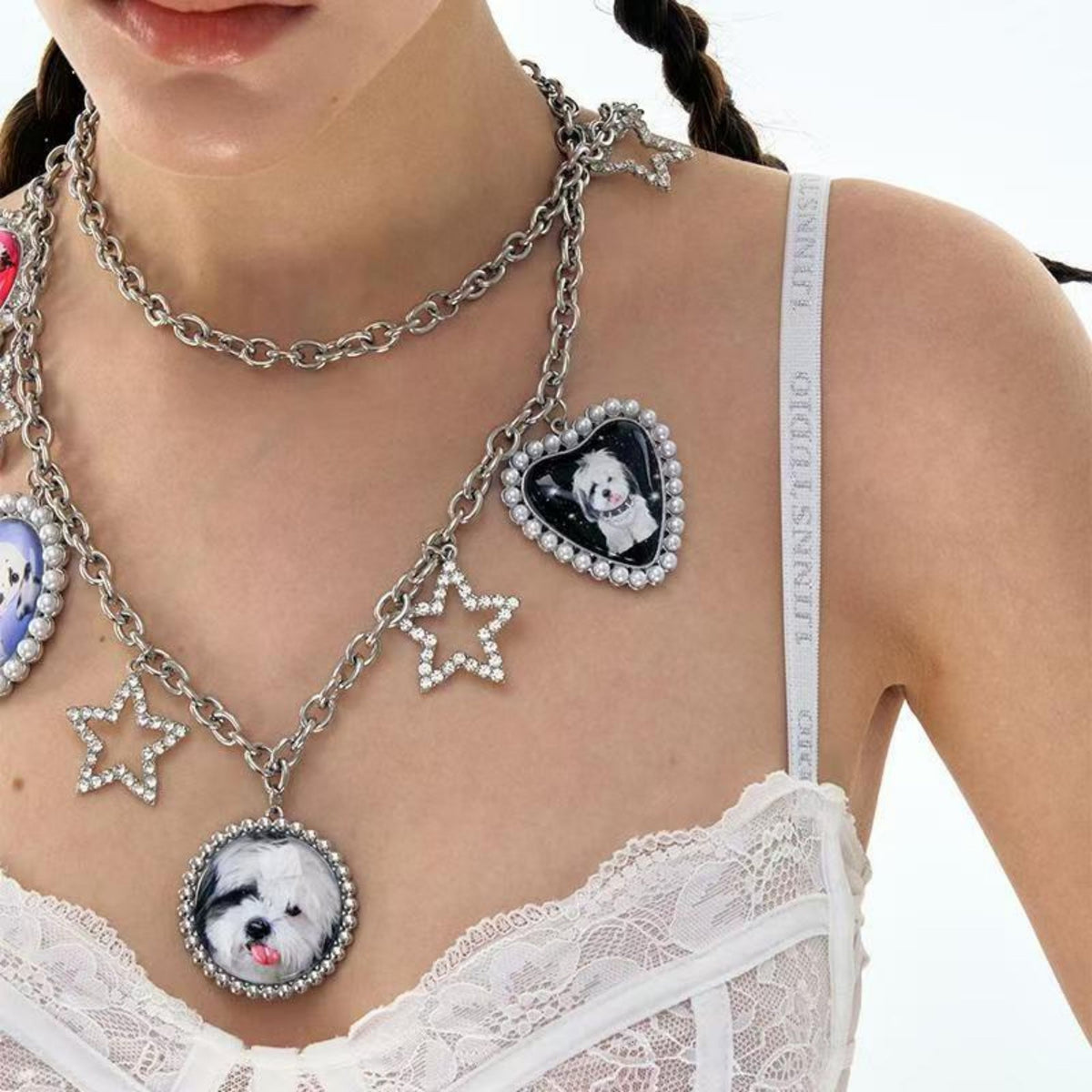 Cat & Dog Star Charm Waist Chain