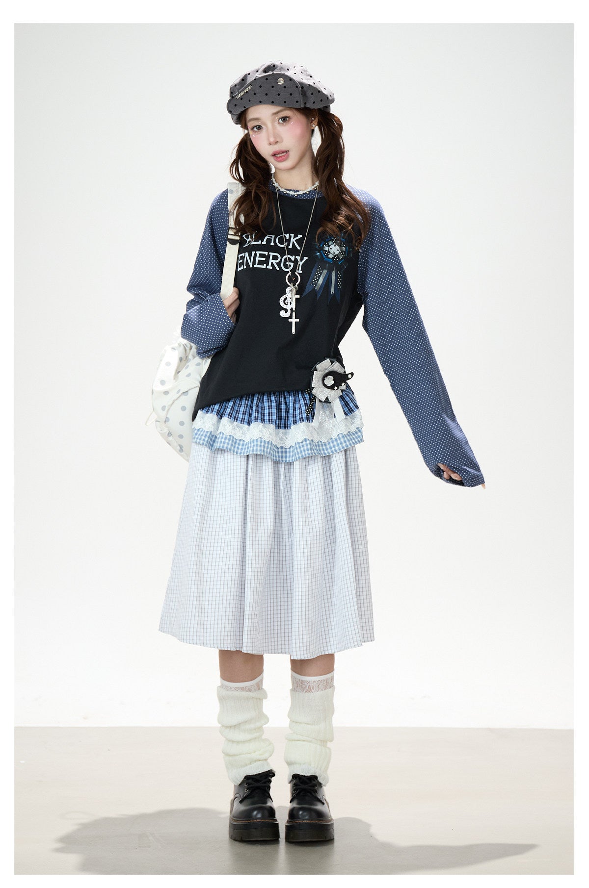 Badge Graphic Raglan Long Sleeve Top