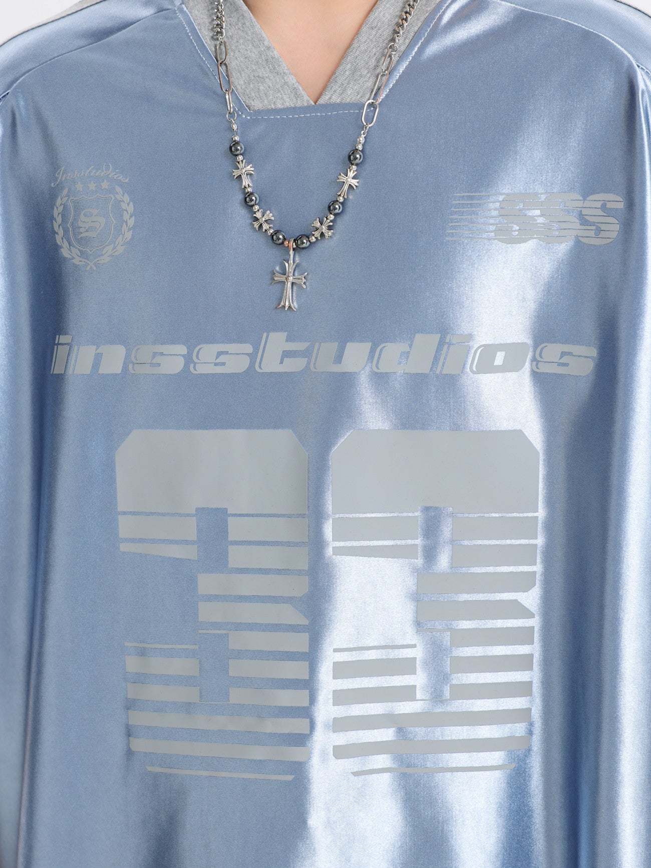 33 Ice Hockey Jersey — Glossy Finish V-Neck