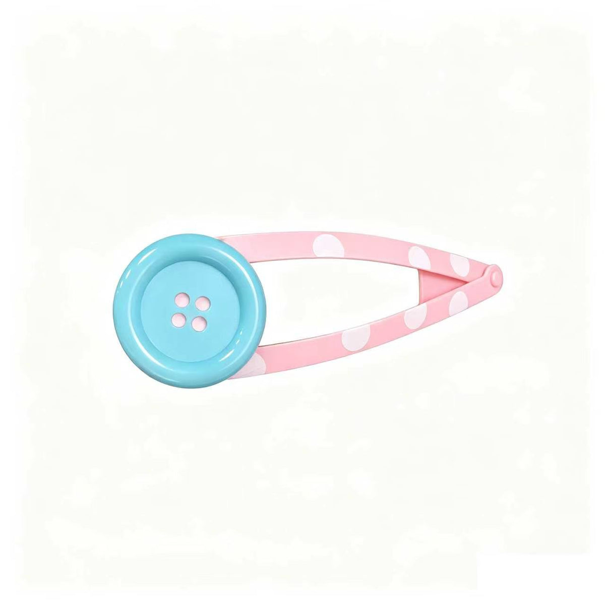 Oversized Button Polka Dot Clip Accessory